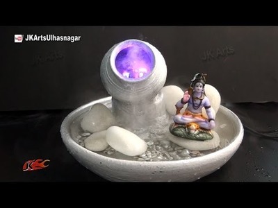 Table Top Waterfall. Fountain  with mist maker | DIY How to make | JK Arts 885