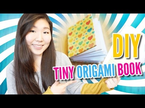 TINY ORIGAMI BOOK ║ Miniature Book Making DIY