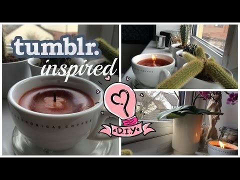 Tumblr Inspired DIY Coffee Cup Candle | LMG