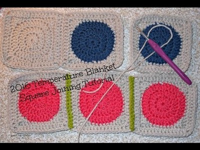 2016 Temperature Blanket - Joining Squares | Allison Rae Crochet