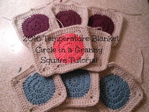 2016 Temperature Blanket Granny Square Tutorial | Allison Rae Crochet