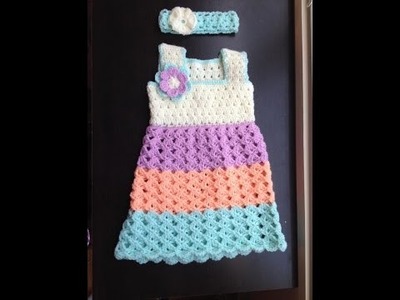 Baby dress - standard bodice crochet tutorial in Tamil.English