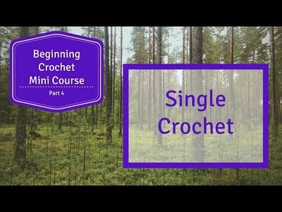 Beginning Crochet Mini Course - Part 4 - Single Crochet