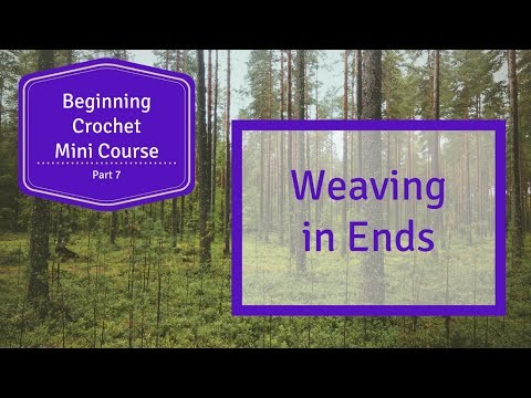 Beginning Crochet Mini Course - Part 7 - Weaving in Ends
