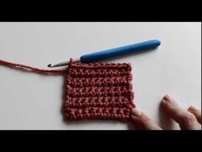 Crochet Basics: Single Crochet Rows. Turning and finishing your work