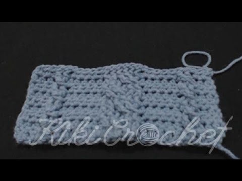 Crochet Cable Stitch (variation 1- english tutorial)