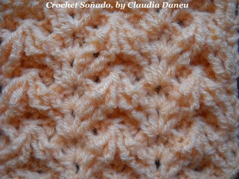 CROCHET DIVERTIMENTO with frontpost & backpost stitches.  con realce derecho y revés