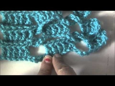 Crochet Interlock Scarf Pattern. Video in Marathi Language