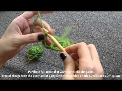 Crochet Lesson for Waldorf Second Grade and Up with Earthschooling.com