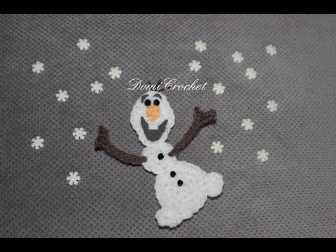 Crochet Olaf applique │ Frozen │