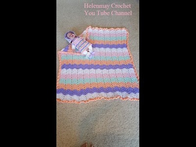 Crochet Quick and Easy Beginner Rainbow Ripple Dreams Baby Blanket DIY Tutorial