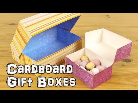 DIY Cardboard Gift Boxes