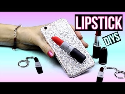 DIY Crafts: 3 Fun Lipstick DIYs -DIY Phone Case,Keychain,Bracelet-Mac Lipstick Inspired DIY Projects