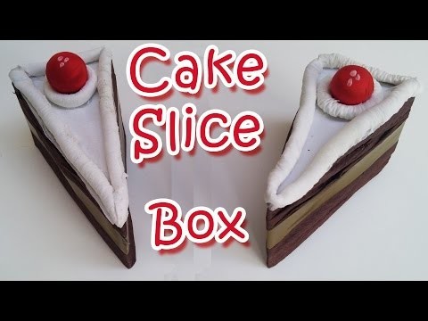DIY crafts : Cake Slice Favor Box -  Ana | DIY Crafts