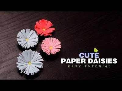 DIY Crafts: How to make Paper Daisies | Easy Paper Flowers Tutorial for Kids