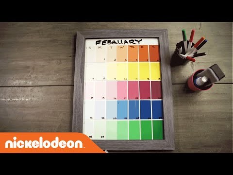 DIY Crafts | TeenNick Paint Color Calendar | Nick
