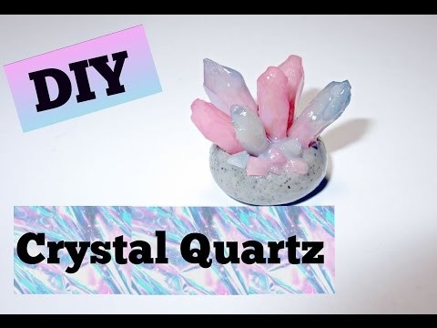 DIY Crystal Quartz in Stone - Polymer Clay Tutorial