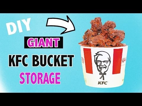 DIY GIANT KFC CHICKEN STORAGE BUCKET