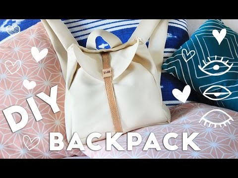 DIY Pleather Backpack For School From Scratch!
