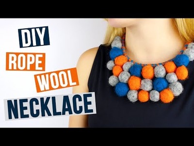 DIY Rope Wool Necklace
