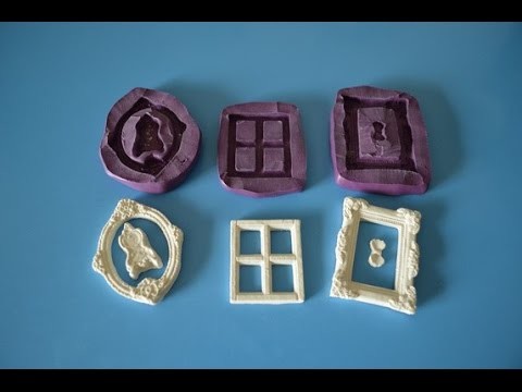 DIY Silicone Putty Mini Frame Molds for Polymer Clay from Ivanka's little treasures