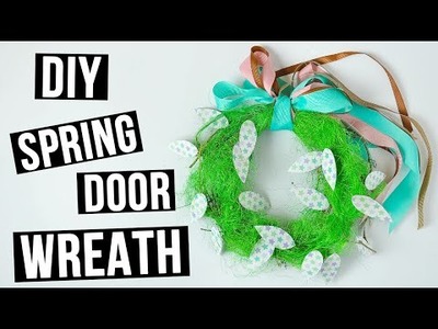 DIY Spring door Wreath