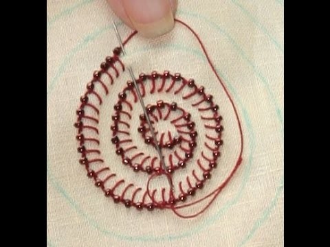 Hand Embroidery Projects : How to DIY Beaded Buttonhole Stitch + Tutorial .