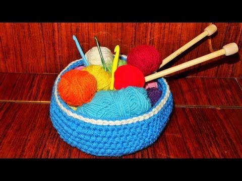 Heklana korpica (How to Crochet a Basket)