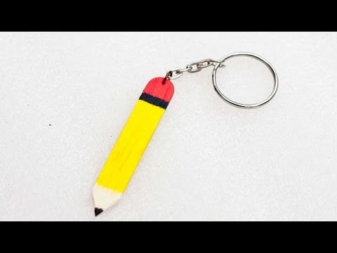 How To Create A Cute Miniature Pencil Keychain - DIY Crafts Tutorial - Guidecentral