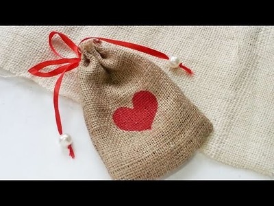 How To Create A Nice Burlap Gift Pouch - DIY Crafts Tutorial - Guidecentral