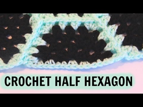 How to Crochet a Half Hexagon