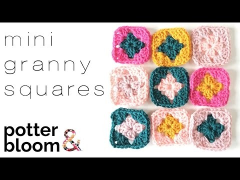 How to Crochet a Mini Granny Square - UK