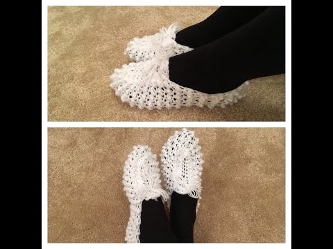 How to crochet easy slippers