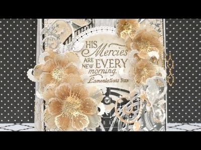 How To Foil Stamped Flowers On Vellum Using Decofoil - DIY Crafts Tutorial - Guidecentral