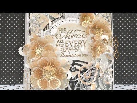 How To Foil Stamped Flowers On Vellum Using Decofoil - DIY Crafts Tutorial - Guidecentral