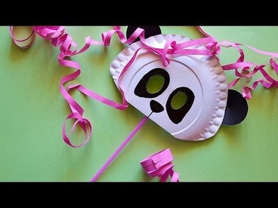 How To Make A Cardstock Panda Mask - DIY Crafts Tutorial - Guidecentral