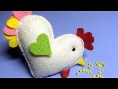 How To Make A Felt Valentines Chicken - DIY Crafts Tutorial - Guidecentral