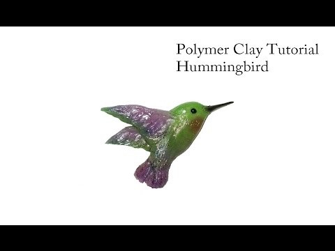 How to make a Hummingbird out of Polymer Clay. Tutorial.DIY