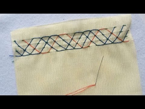 How To Make A Nakshi Katha Wave Stitch - DIY Crafts Tutorial - Guidecentral