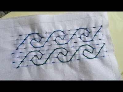 How To Make A Snail Nakshi Katha Stitch - DIY Crafts Tutorial - Guidecentral