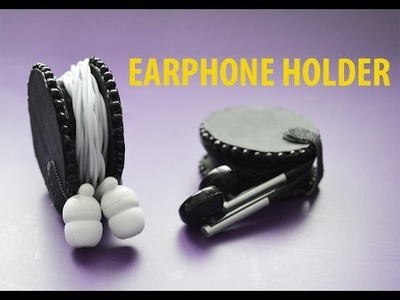 How to make an EARPHONE HOLDER - Easy DIY