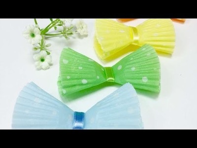 How To Make An Easy Yet Lovely Bow With Cupcake Liners - DIY Crafts Tutorial - Guidecentral
