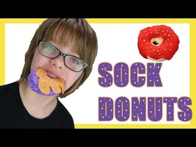 How to make DIY SOCK DONUTS!  Craft Monday -Day 983 | ActOutGames