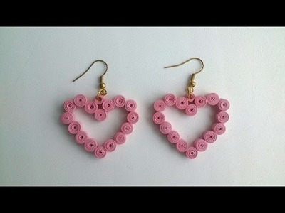 How To Make Heart Earrings With A Quilling Technique - DIY Crafts Tutorial - Guidecentral