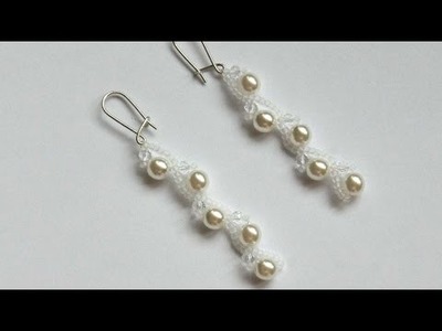 How To Make Long Earrings With Pearls - DIY Crafts Tutorial - Guidecentral
