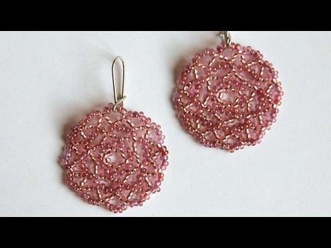 How To Make Openwork Earrings With Beads - DIY Crafts Tutorial - Guidecentral