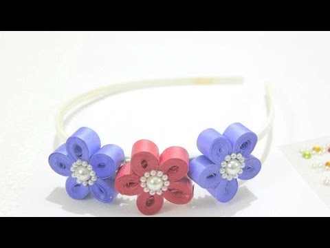How To Make Quilled Floral Hair Band - DIY Crafts Tutorial - Guidecentral