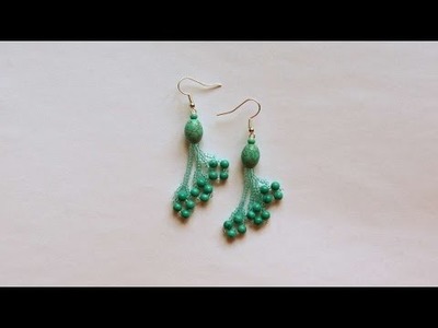 How To Make Turquoise Earrings With Beads - DIY Crafts Tutorial - Guidecentral