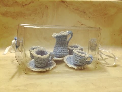 Ideas en Croche. Crochet Ideas : mini tea set I