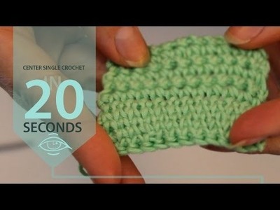 Learn how to center single crochet (scs) [Quick Crochet]